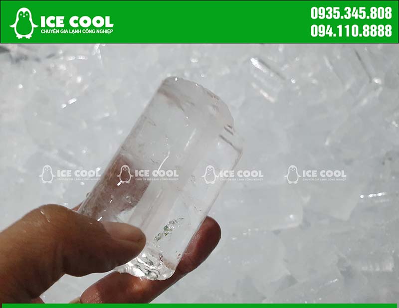 Đá viên thành phẩm được sản xuất từ máy đá viên ICE COOL