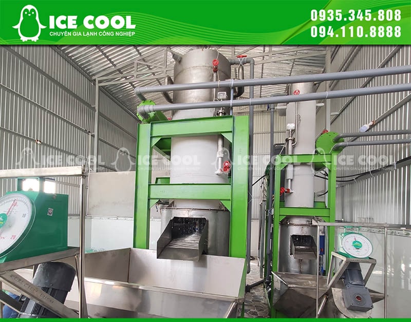 Máy đá viên ICECOOL đã lắp đặt hoàn thiện tại Bình Thuận
