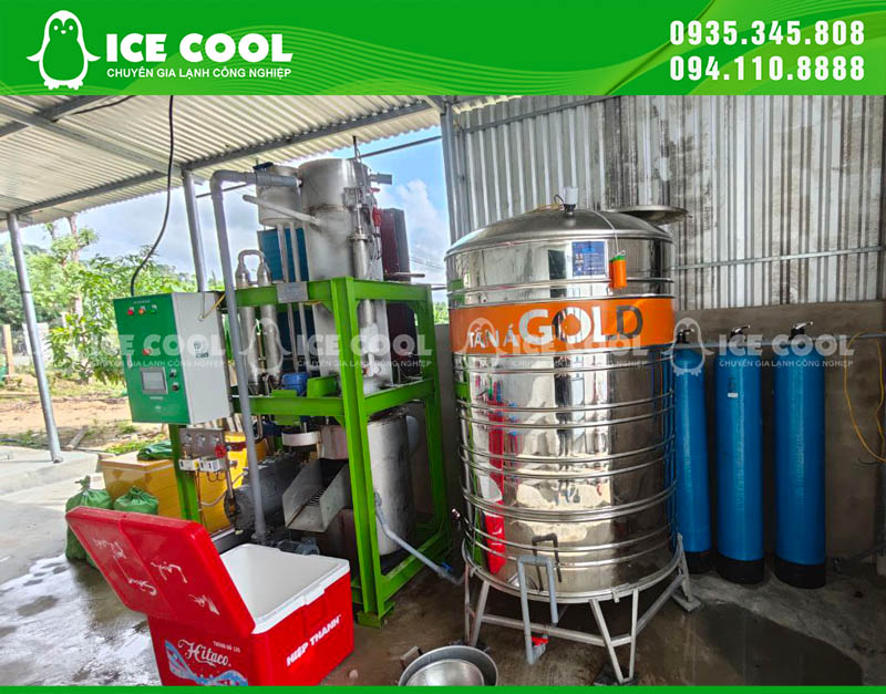Máy đá viên 1 tấn ICE COOL chất lượng cao