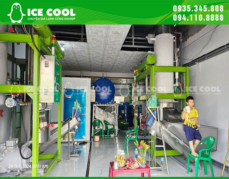 Phối hợp máy đá viên ICE COOL và kho trữ đá theo kế hoạch sản xuất, đóng gói và phân phối.