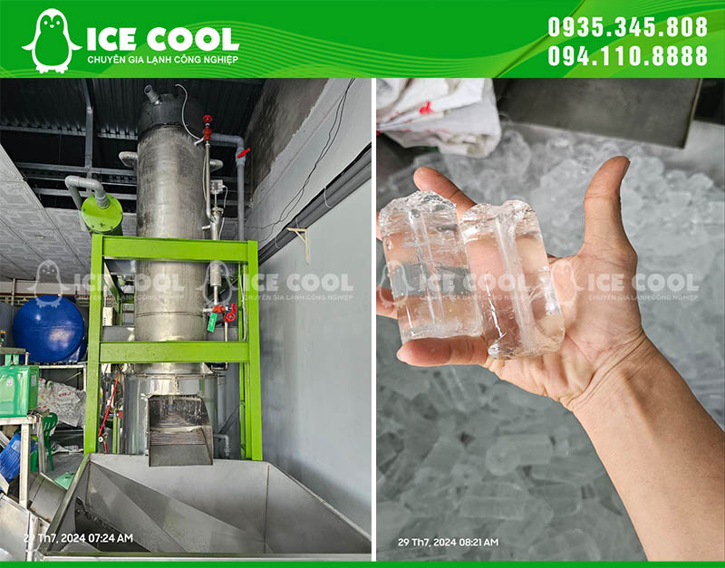 ICE COOL tư vấn, lắp đặt và đồng hành cùng khách hàng trong quá trình xây dựng dây chuyền sản xuất đá viên sạch hiệu quả, tiết kiệm chi phí vận hành.