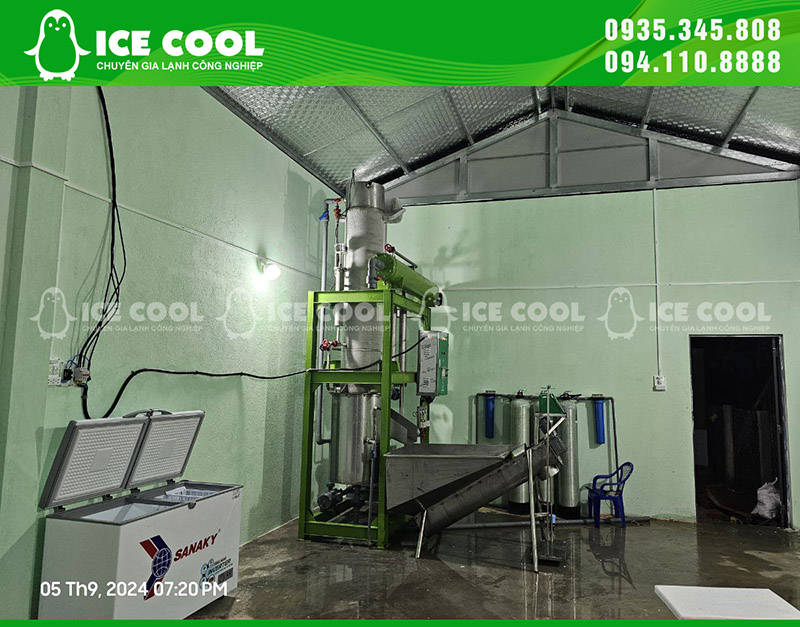 Máy đã được đưa vào hoạt động ổn định khách hàng tại đây rất hài lòng với dịch vụ từ ICE COOL