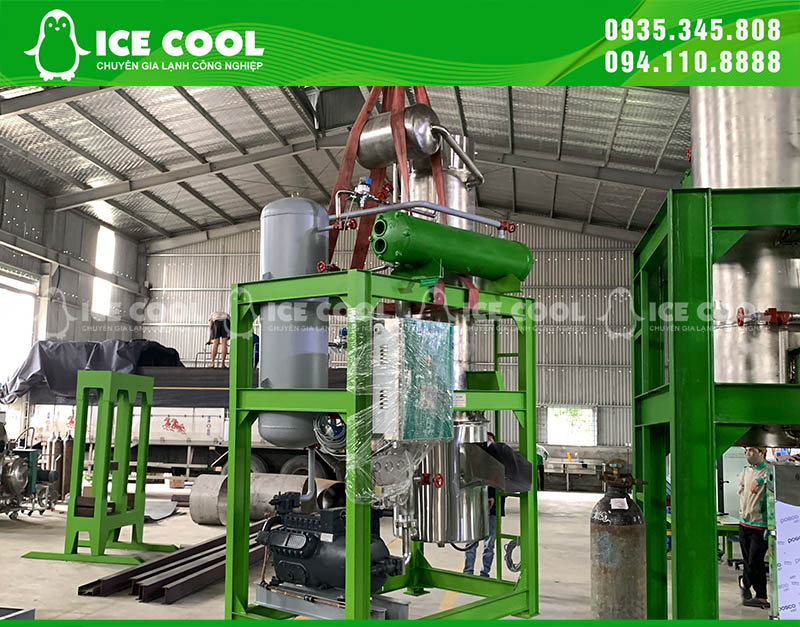 Máy đá viên 7 tấn được cung cấp đến Bạc Liêu
