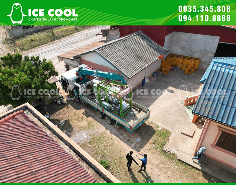 Cung cấp máy đá viên 7 tấn đến Nam Pouy – Lào