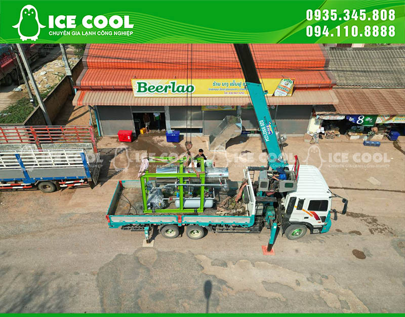 Máy đá viên ICE COOL đã đến với Lào