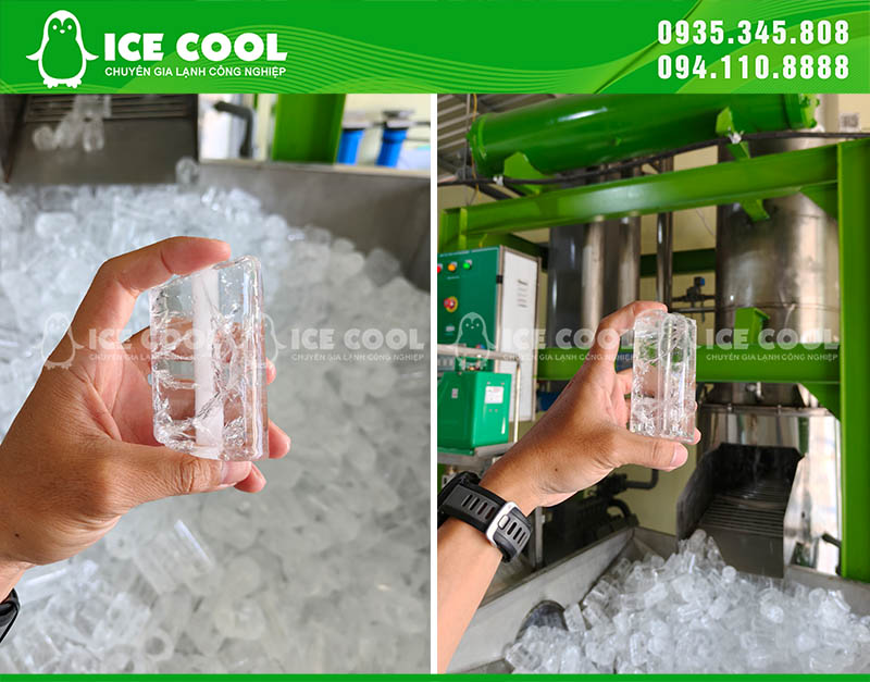 Công suất thiết kế và cấu hình hệ thống ảnh hưởng đến giá máy làm đá viên.