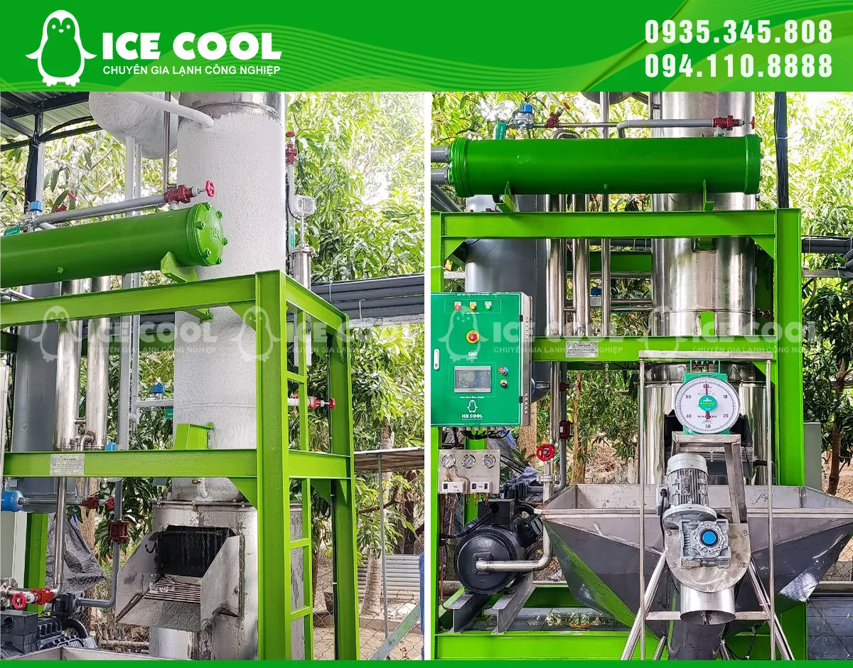 Vật liệu chế tạo và chất lượng gia công góp phần tạo nên chênh lệch giá máy đá viên.
