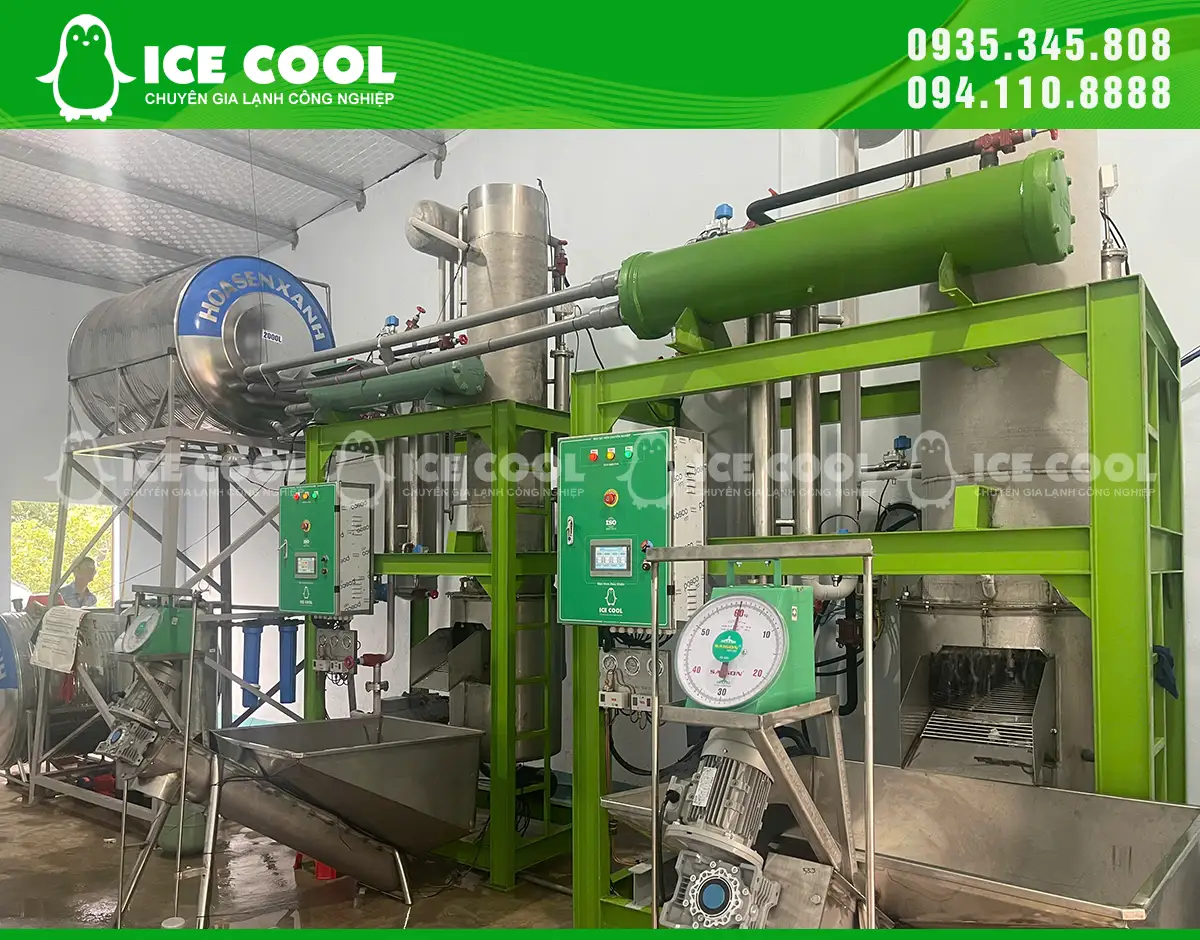 Hoàn thiện lắp đặt máy đá bia 5 tấn & máy đá cà phê 3 tấn, hệ thống vận hành đồng bộ – sẵn sàng sản xuất ngay sau bàn giao.