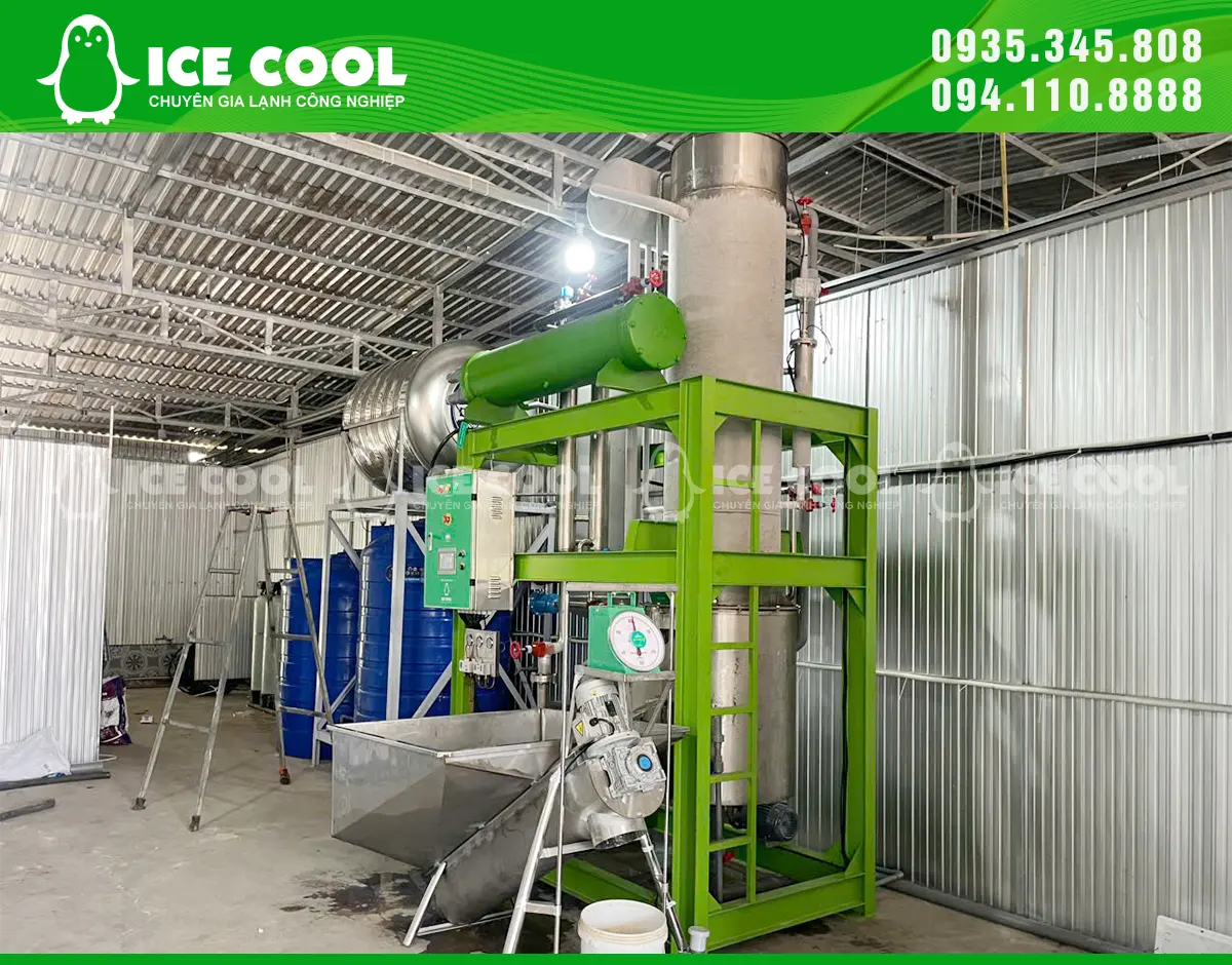 Thực hiện quy trình dừng máy đá viên dài ngày theo hướng dẫn của nhà sản xuất.