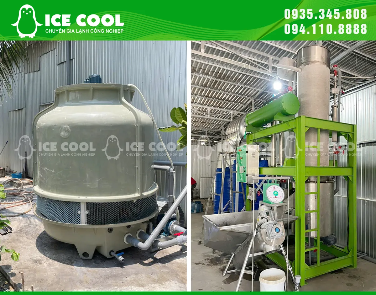 Máy đá viên ICE COOL công suất 7 tấn được bàn giao đến Long An, đáp ứng nhu cầu đá sạch cho quán cà phê, trà sữa và cơ sở kinh doanh.